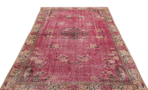 Naturel Over Dyed Vintage Rug 5'4'' x 9'6'' ft 162 x 289 cm