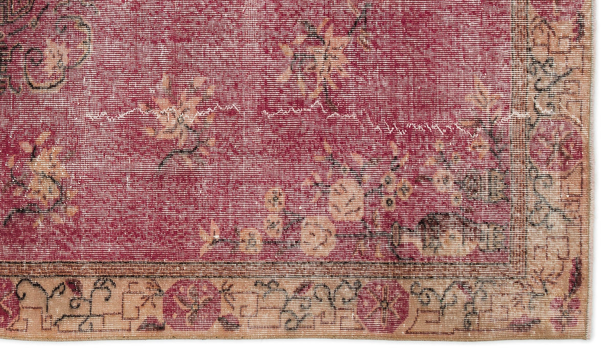 Naturel Over Dyed Vintage Rug 5&#39;4&#39;&#39; x 9&#39;6&#39;&#39; ft 162 x 289 cm