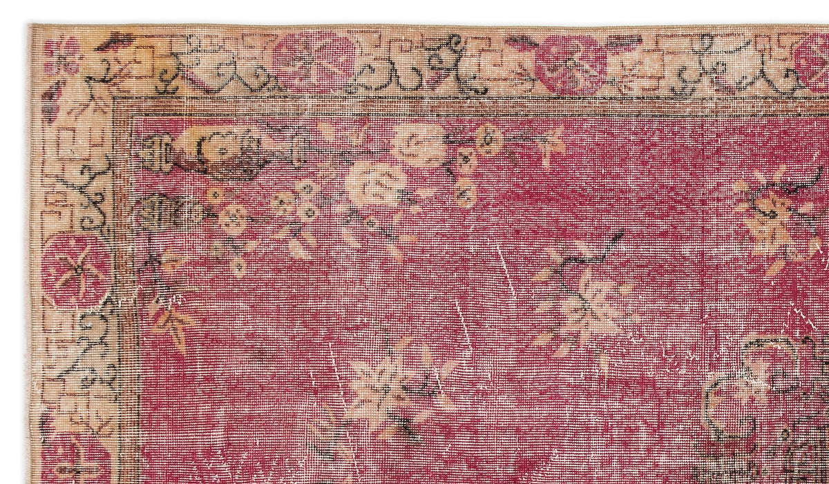Naturel Over Dyed Vintage Rug 5&#39;4&#39;&#39; x 9&#39;6&#39;&#39; ft 162 x 289 cm