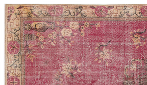 Naturel Over Dyed Vintage Rug 5'4'' x 9'6'' ft 162 x 289 cm