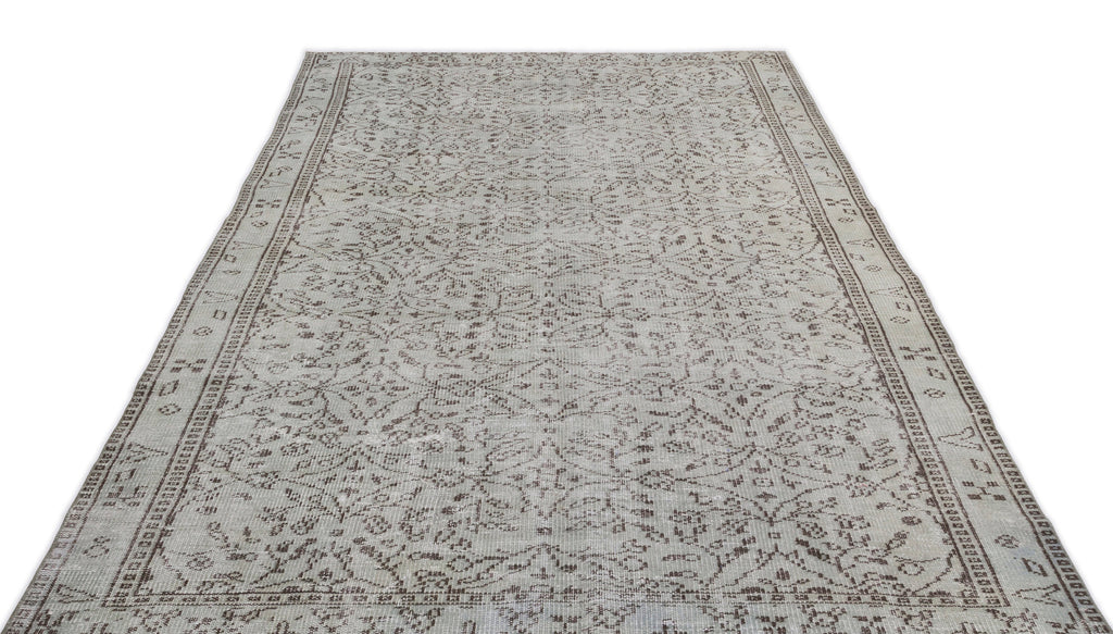Green Over Dyed Vintage Rug 5'11'' x 9'7'' ft 180 x 293 cm
