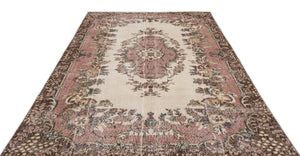 Naturel Over Dyed Vintage Rug 6'6'' x 9'9'' ft 199 x 297 cm