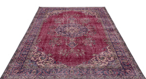 Naturel Over Dyed Vintage Rug 5'10'' x 8'10'' ft 178 x 270 cm