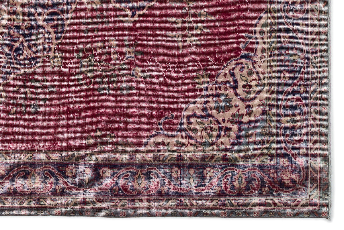 Naturel Over Dyed Vintage Rug 5&#39;10&#39;&#39; x 8&#39;10&#39;&#39; ft 178 x 270 cm