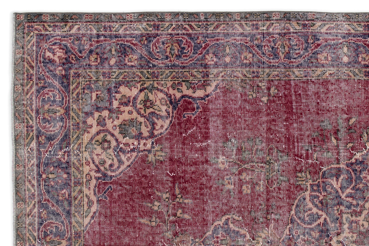 Naturel Over Dyed Vintage Rug 5&#39;10&#39;&#39; x 8&#39;10&#39;&#39; ft 178 x 270 cm