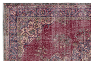 Naturel Over Dyed Vintage Rug 5'10'' x 8'10'' ft 178 x 270 cm