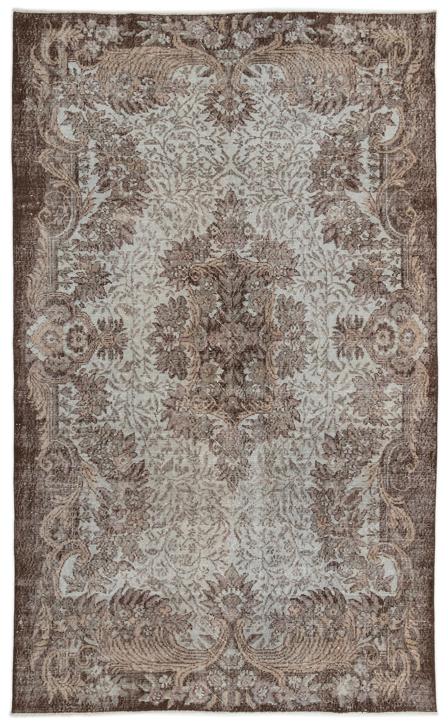Naturel Over Dyed Vintage Rug 6'0'' x 9'9'' ft 183 x 298 cm