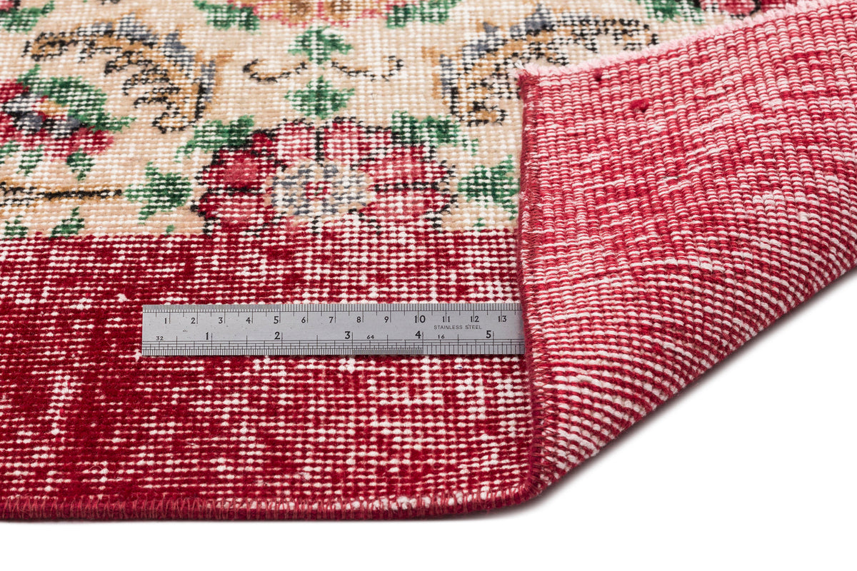 Retro Over Dyed Vintage Rug 6&#39;9&#39;&#39; x 10&#39;1&#39;&#39; ft 206 x 308 cm