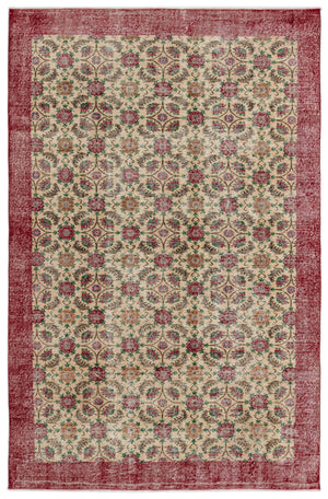 Retro Over Dyed Vintage Rug 6'9'' x 10'1'' ft 206 x 308 cm