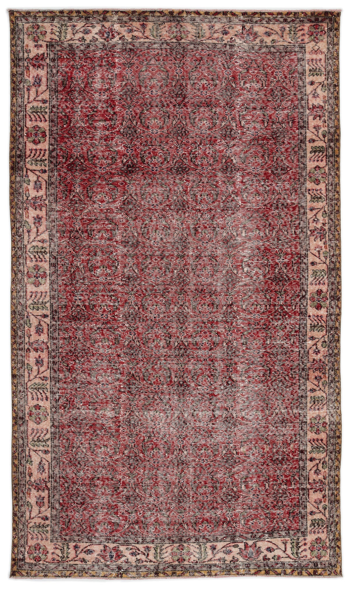 Naturel Over Dyed Vintage Rug 5&#39;3&#39;&#39; x 9&#39;1&#39;&#39; ft 161 x 276 cm