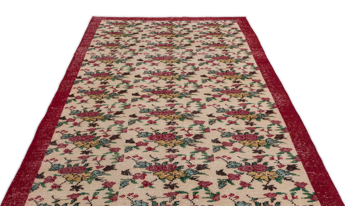 Retro Over Dyed Vintage Rug 5&#39;3&#39;&#39; x 9&#39;9&#39;&#39; ft 160 x 298 cm