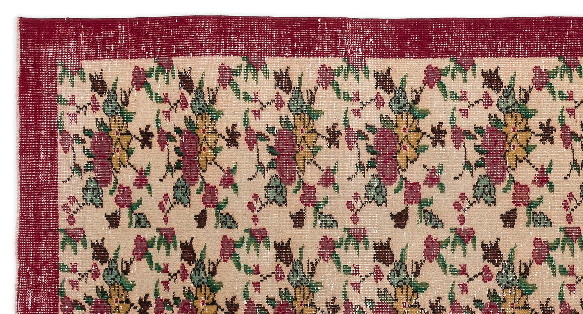 Retro Over Dyed Vintage Rug 5&#39;3&#39;&#39; x 9&#39;9&#39;&#39; ft 160 x 298 cm