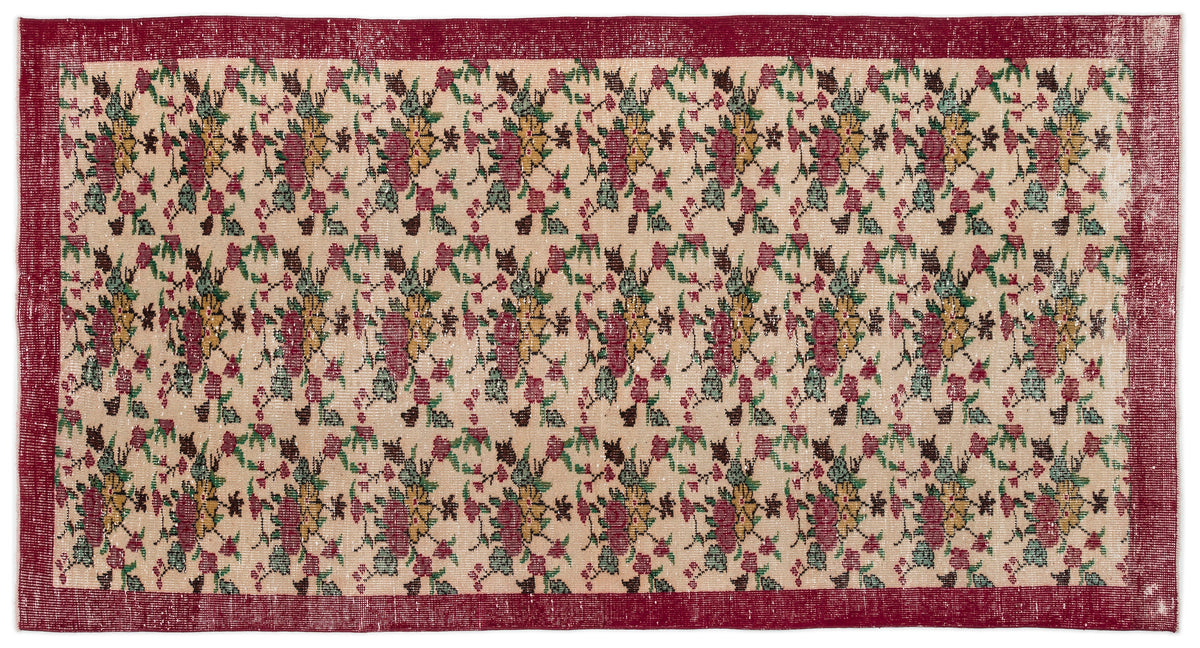 Retro Over Dyed Vintage Rug 5&#39;3&#39;&#39; x 9&#39;9&#39;&#39; ft 160 x 298 cm