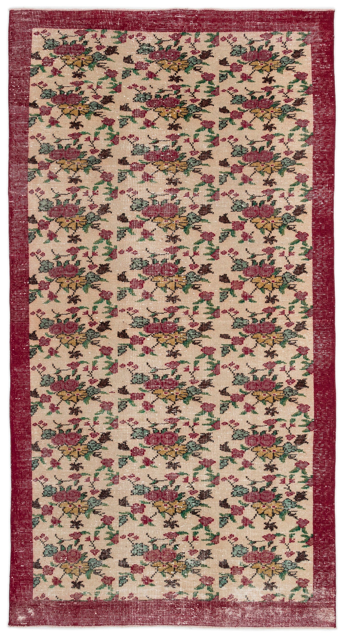 Retro Over Dyed Vintage Rug 5&#39;3&#39;&#39; x 9&#39;9&#39;&#39; ft 160 x 298 cm