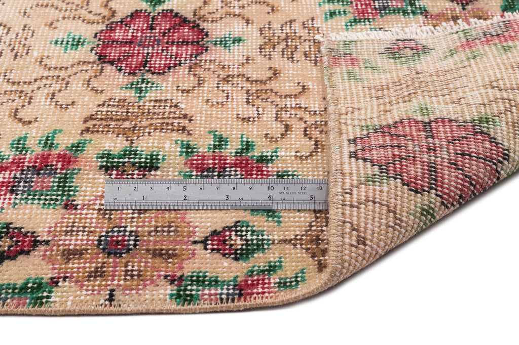 Retro Over Dyed Vintage Rug 5'5'' x 9'6'' ft 165 x 290 cm