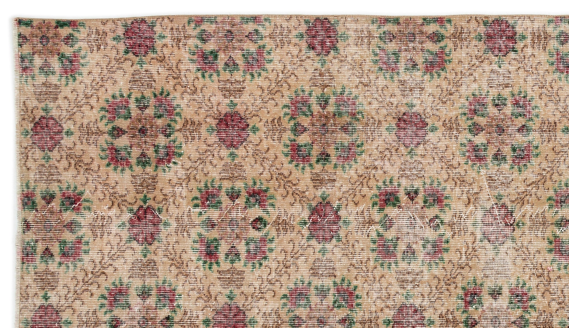 Retro Over Dyed Vintage Rug 5'5'' x 9'6'' ft 165 x 290 cm