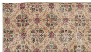 Retro Over Dyed Vintage Rug 5'5'' x 9'6'' ft 165 x 290 cm