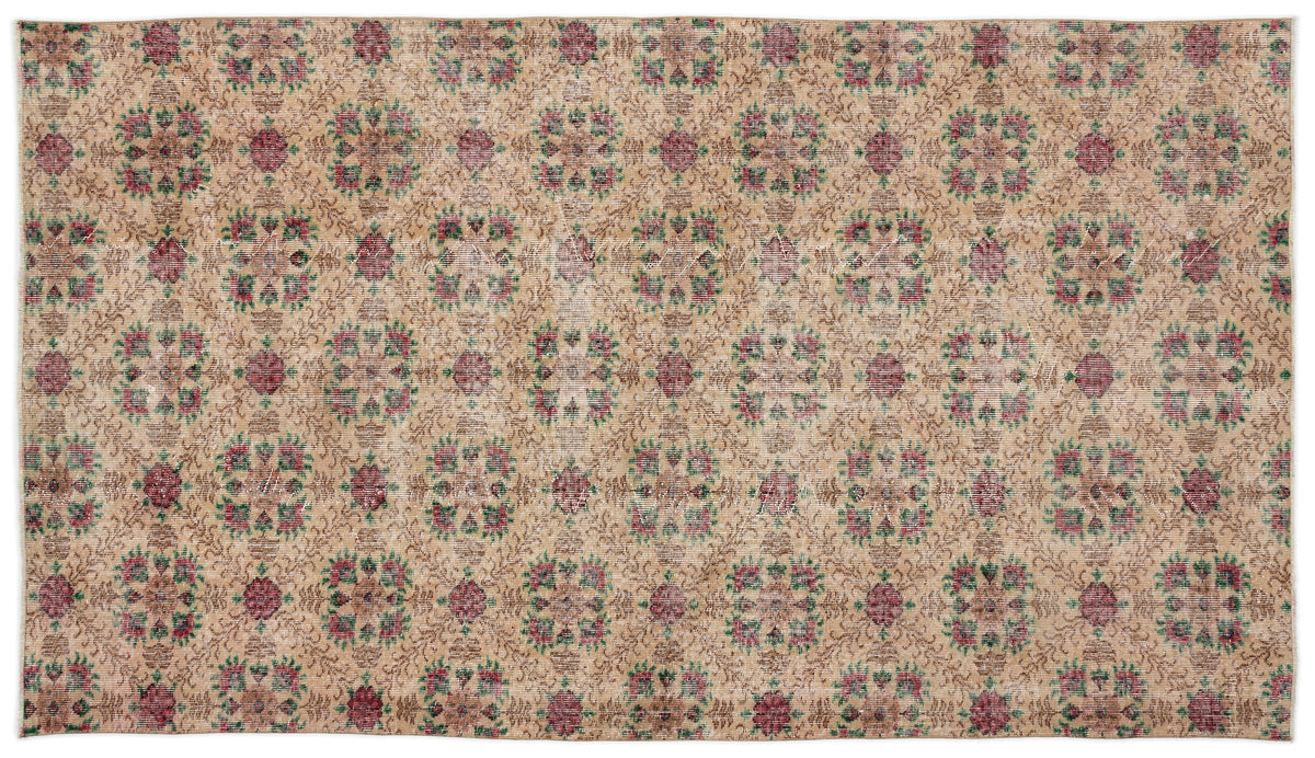 Retro Over Dyed Vintage Rug 5&#39;5&#39;&#39; x 9&#39;6&#39;&#39; ft 165 x 290 cm