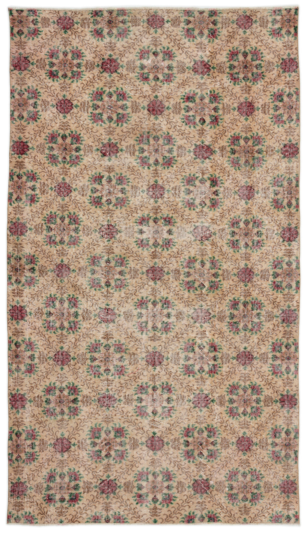 Retro Over Dyed Vintage Rug 5'5'' x 9'6'' ft 165 x 290 cm