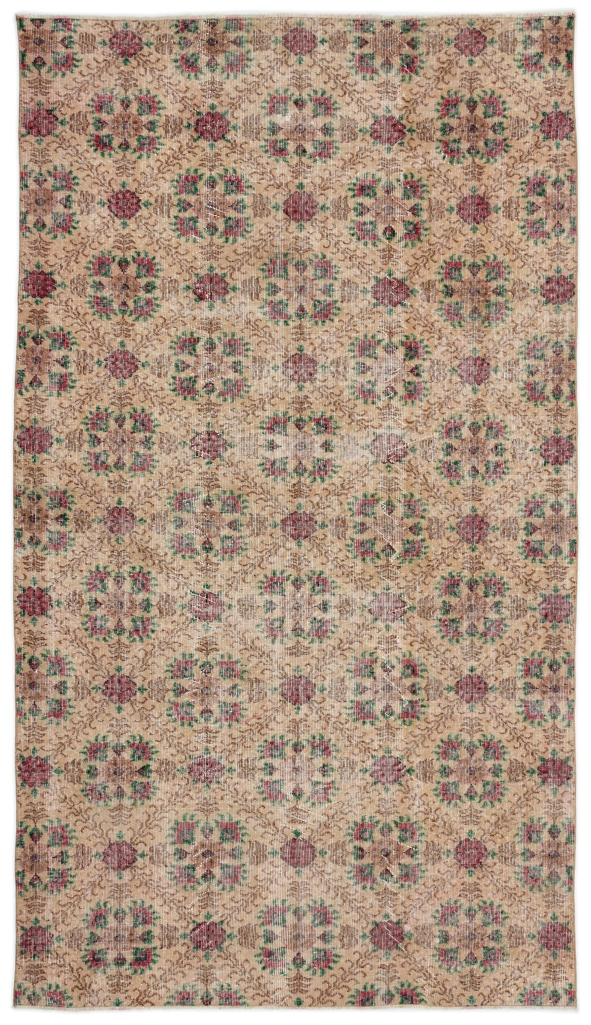 Retro Over Dyed Vintage Rug 5&#39;5&#39;&#39; x 9&#39;6&#39;&#39; ft 165 x 290 cm