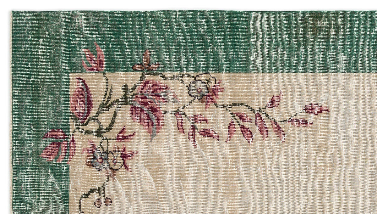 Retro Over Dyed Vintage Rug 5&#39;2&#39;&#39; x 9&#39;4&#39;&#39; ft 157 x 285 cm