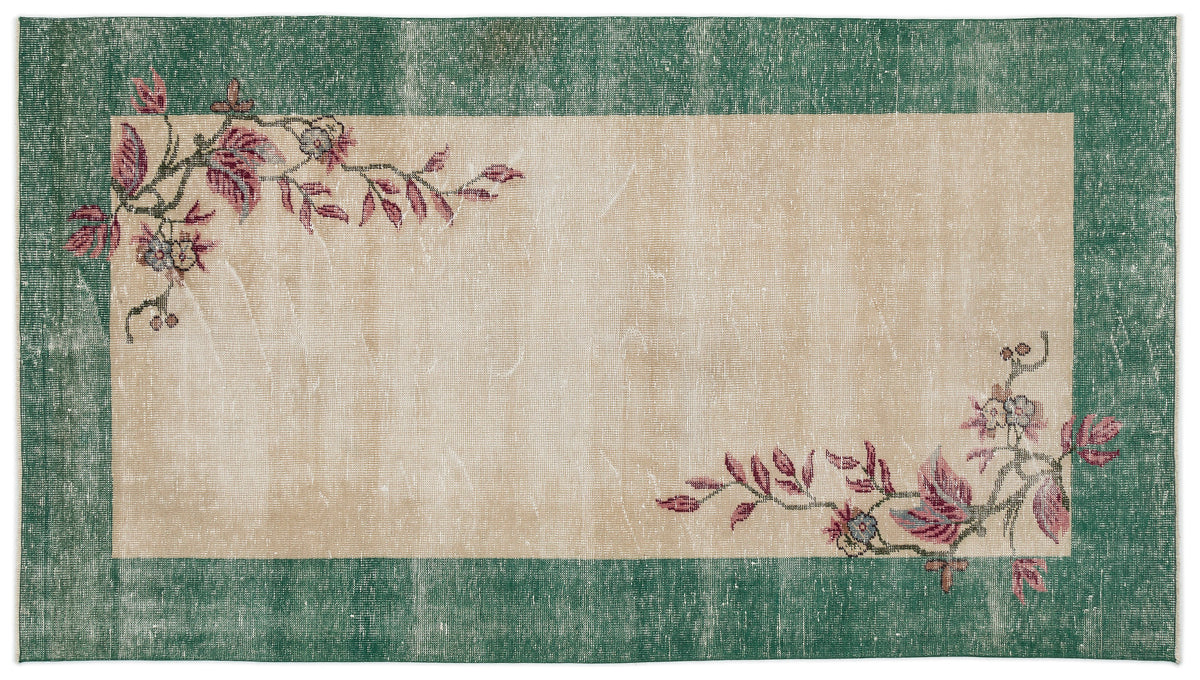 Retro Over Dyed Vintage Rug 5&#39;2&#39;&#39; x 9&#39;4&#39;&#39; ft 157 x 285 cm