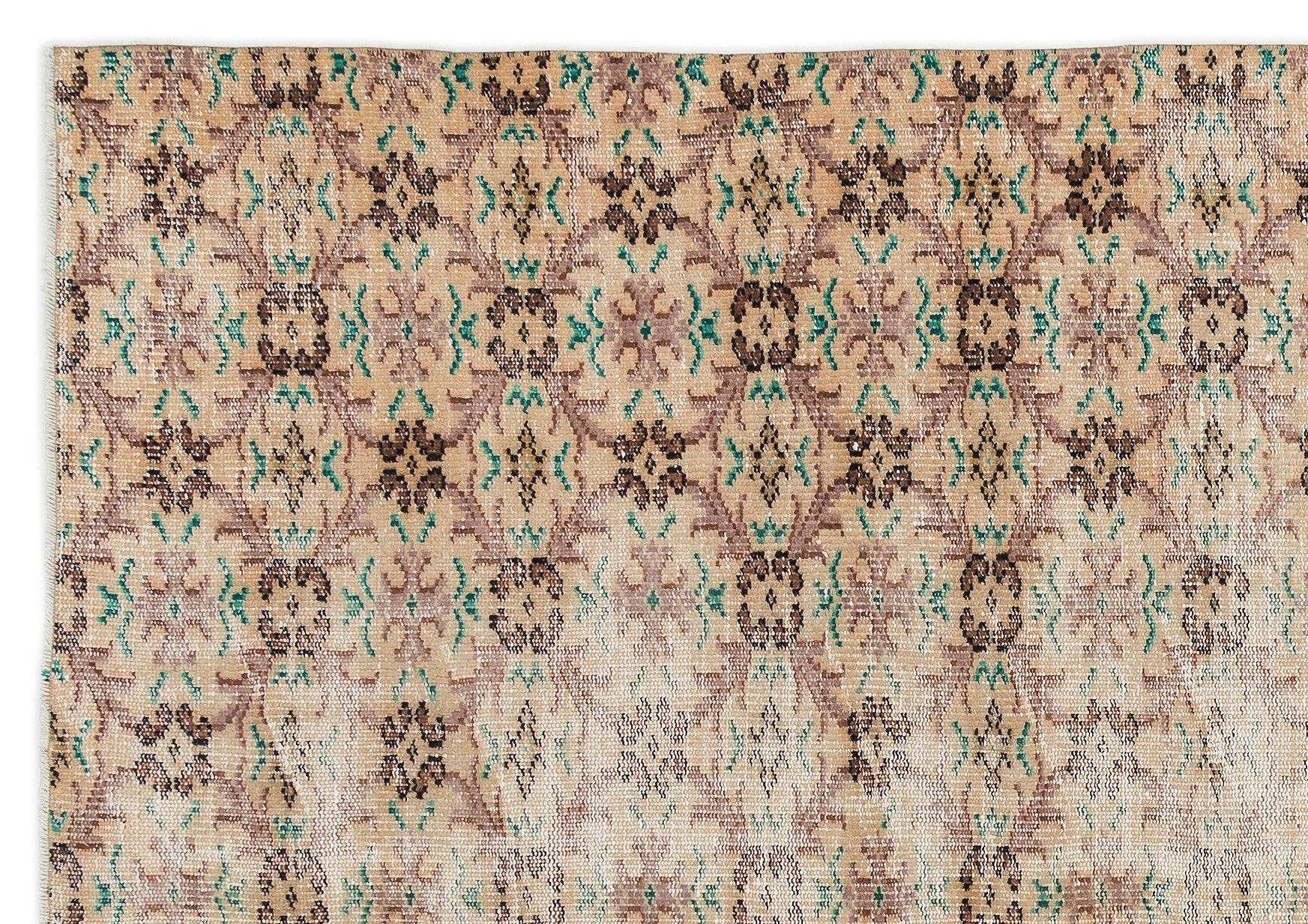 Retro Over Dyed Vintage Rug 5'12'' x 8'5'' ft 182 x 257 cm