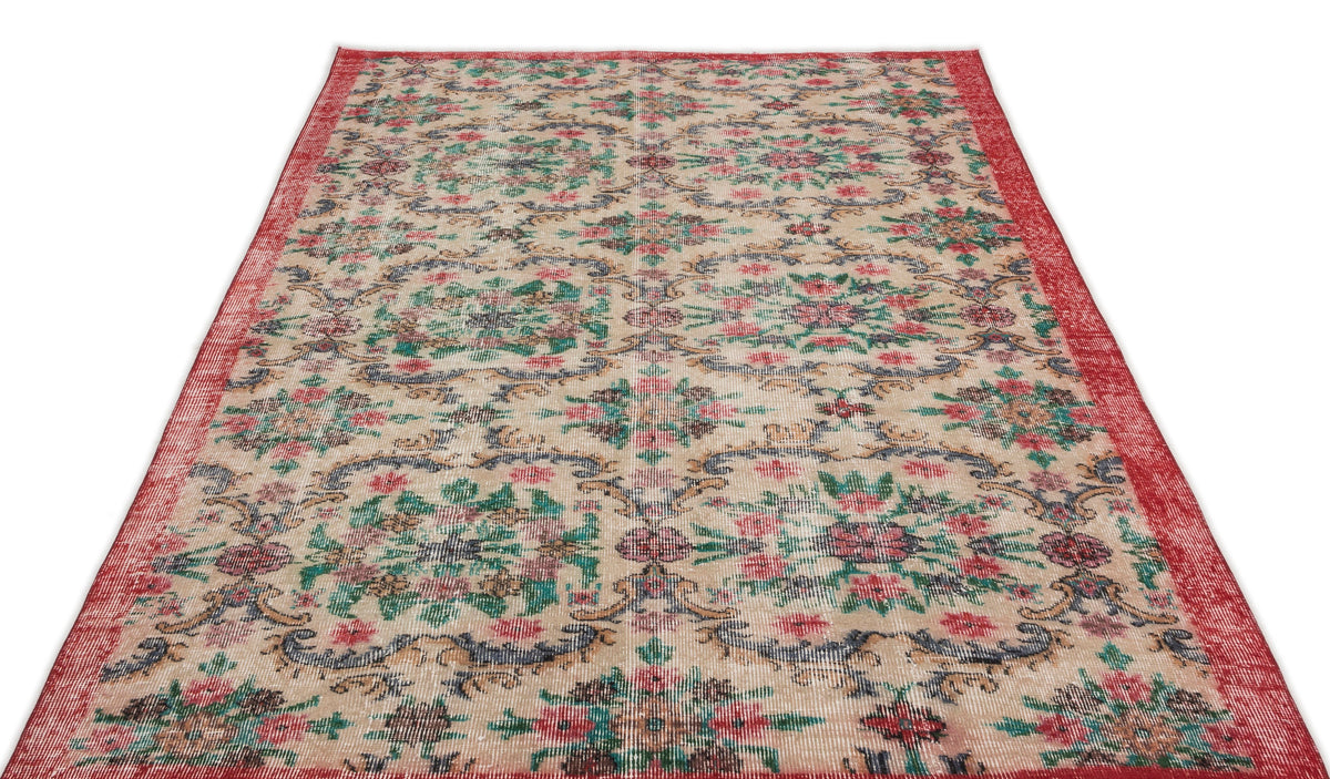Retro Over Dyed Vintage Rug 5&#39;1&#39;&#39; x 8&#39;11&#39;&#39; ft 155 x 271 cm