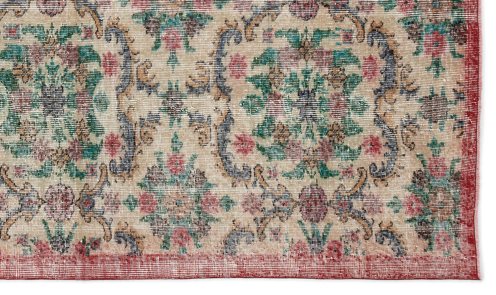 Retro Over Dyed Vintage Rug 5'1'' x 8'11'' ft 155 x 271 cm