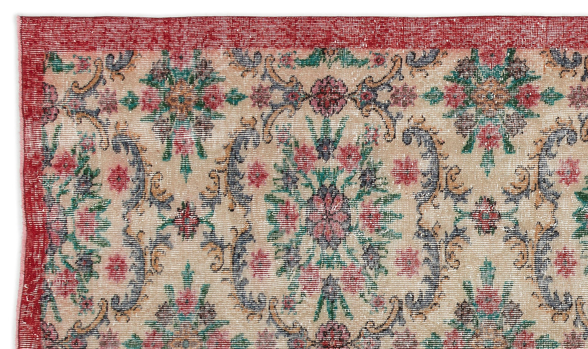 Retro Over Dyed Vintage Rug 5&#39;1&#39;&#39; x 8&#39;11&#39;&#39; ft 155 x 271 cm