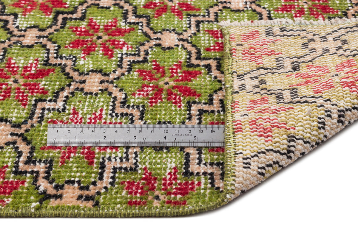 Retro Over Dyed Vintage Rug 5&#39;7&#39;&#39; x 8&#39;3&#39;&#39; ft 171 x 251 cm