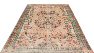 Naturel Over Dyed Vintage Rug 6'2'' x 10'7'' ft 187 x 322 cm