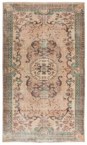 Naturel Over Dyed Vintage Rug 6'2'' x 10'7'' ft 187 x 322 cm