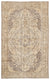 Beige Over Dyed Vintage Rug 5'3'' x 8'11'' ft 159 x 271 cm