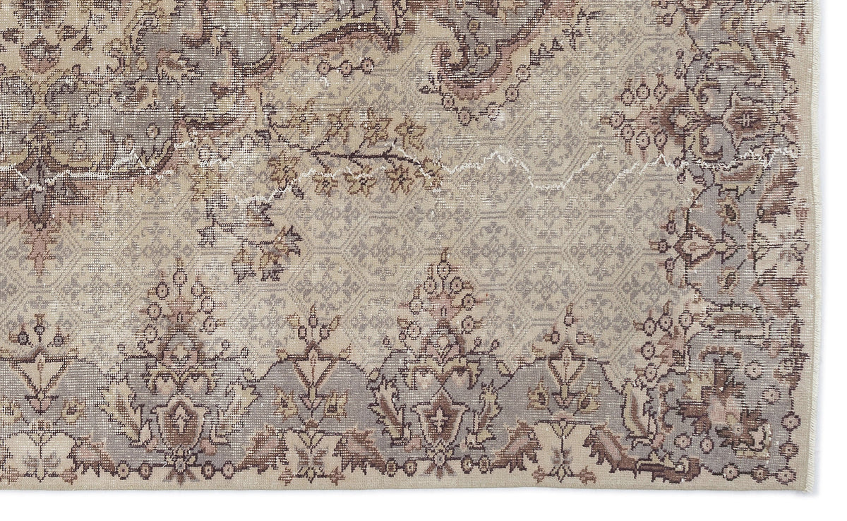 Naturel Over Dyed Vintage Rug 5&#39;3&#39;&#39; x 8&#39;10&#39;&#39; ft 160 x 268 cm
