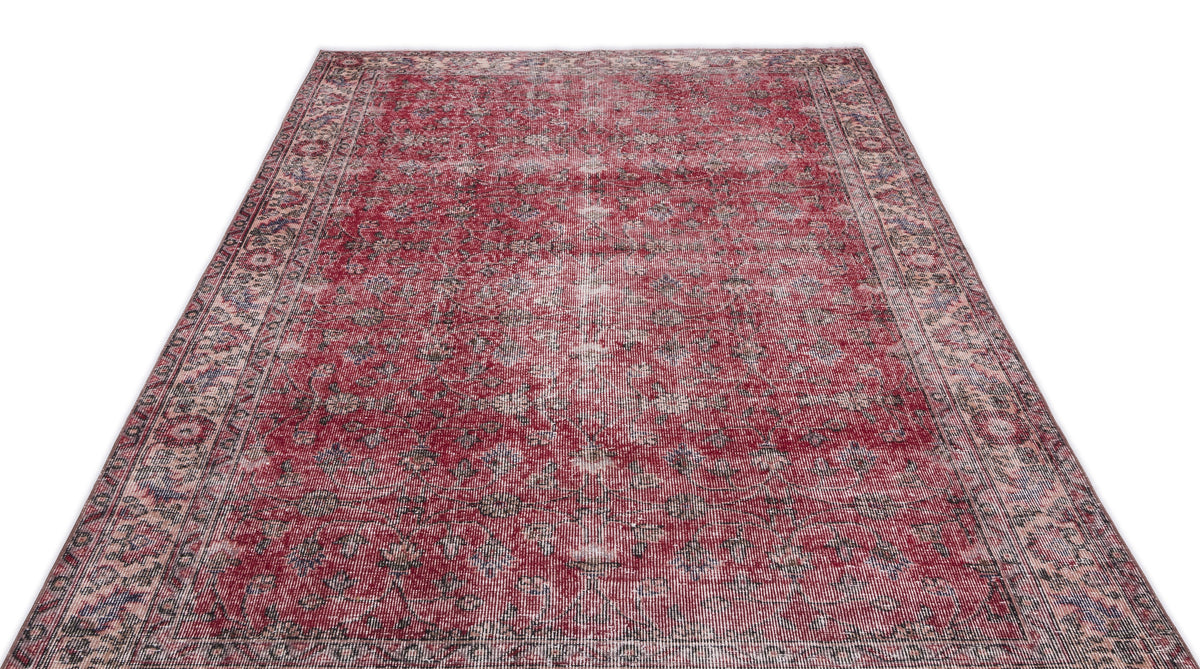 Naturel Over Dyed Vintage Rug 5&#39;6&#39;&#39; x 9&#39;5&#39;&#39; ft 167 x 287 cm