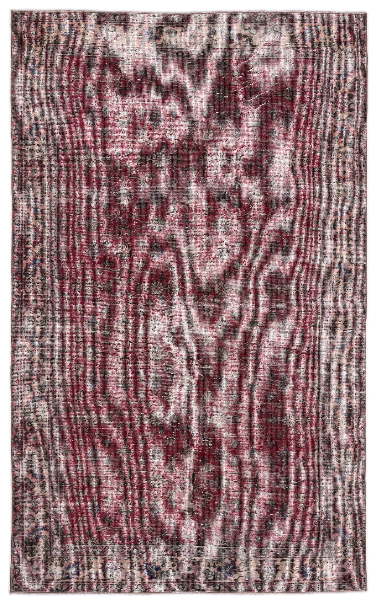 Naturel Over Dyed Vintage Rug 5&#39;6&#39;&#39; x 9&#39;5&#39;&#39; ft 167 x 287 cm
