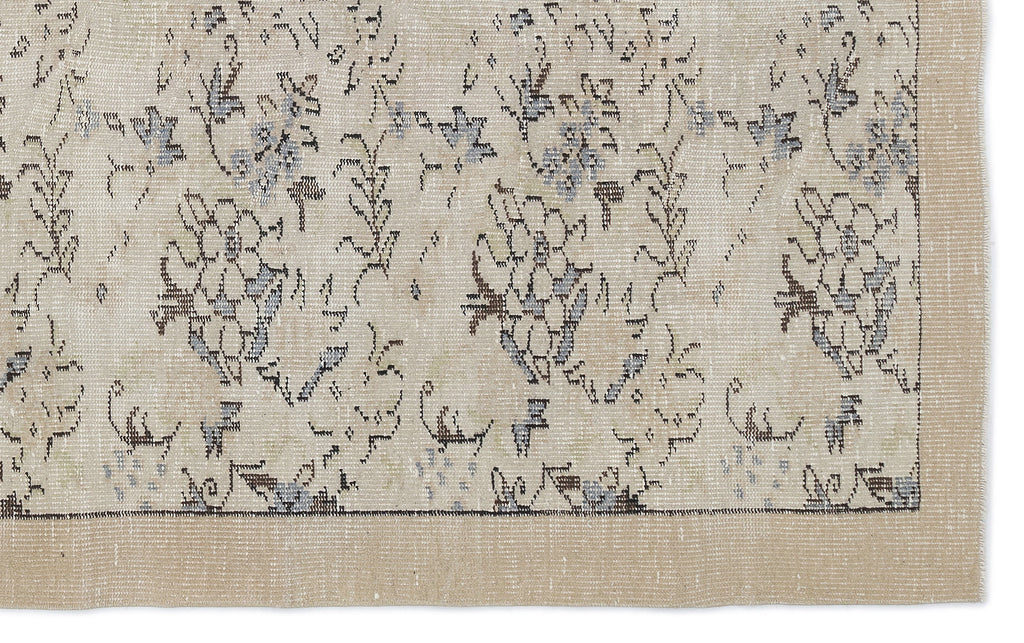 Retro Over Dyed Vintage Rug 5'5'' x 8'8'' ft 164 x 264 cm