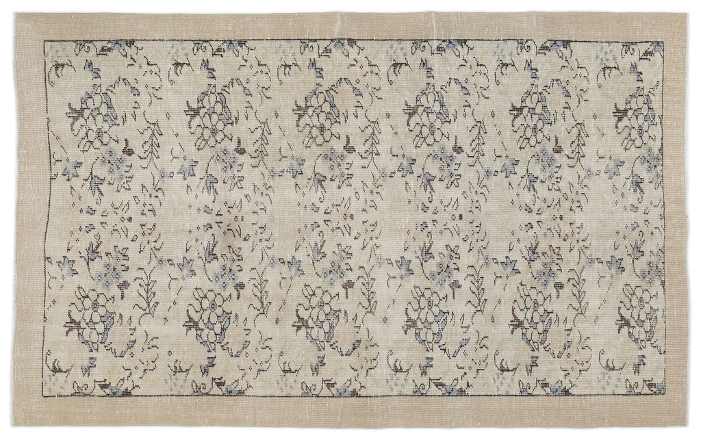 Retro Over Dyed Vintage Rug 5'5'' x 8'8'' ft 164 x 264 cm