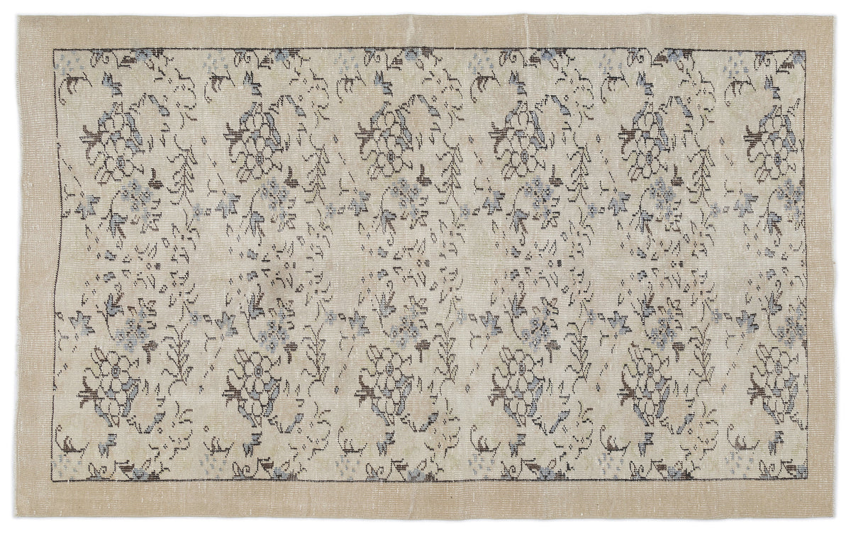 Retro Over Dyed Vintage Rug 5&#39;5&#39;&#39; x 8&#39;8&#39;&#39; ft 164 x 264 cm