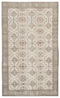 Beige Over Dyed Vintage Rug 6'1'' x 10'0'' ft 185 x 305 cm