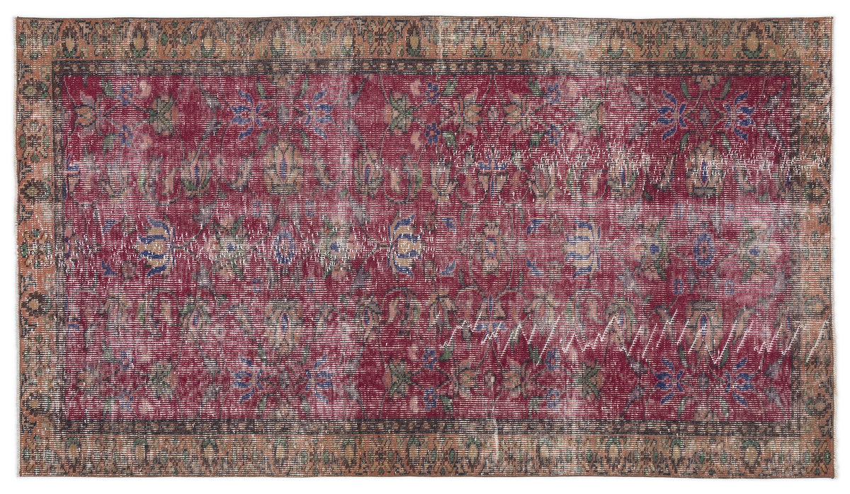Naturel Over Dyed Vintage Rug 4&#39;11&#39;&#39; x 8&#39;6&#39;&#39; ft 149 x 258 cm