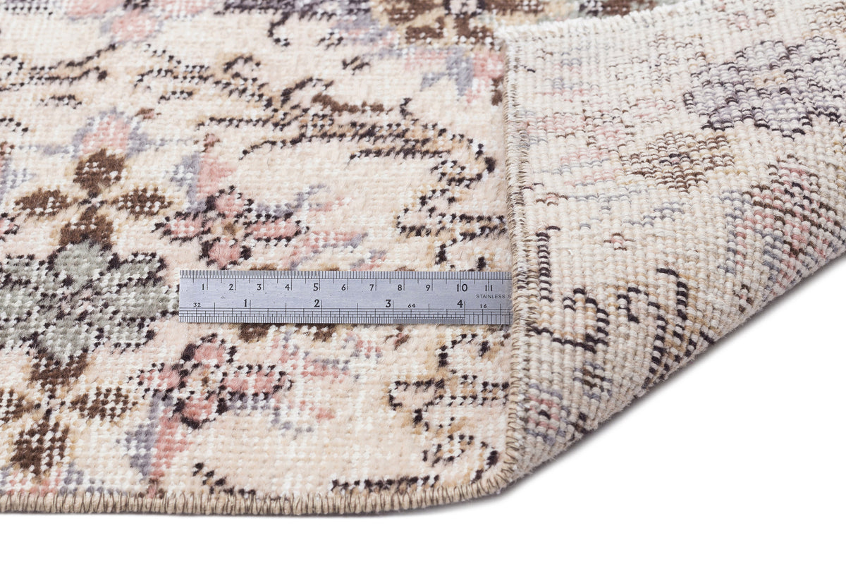 Retro Over Dyed Vintage Rug 3&#39;9&#39;&#39; x 7&#39;3&#39;&#39; ft 114 x 221 cm