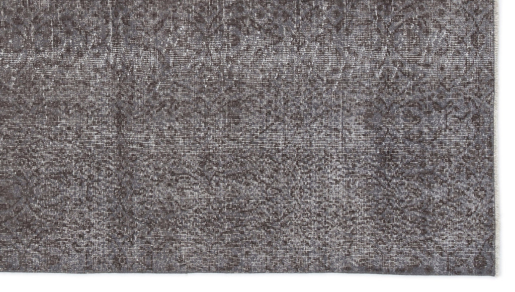Gray Over Dyed Vintage Rug 4'10'' x 8'6'' ft 147 x 258 cm