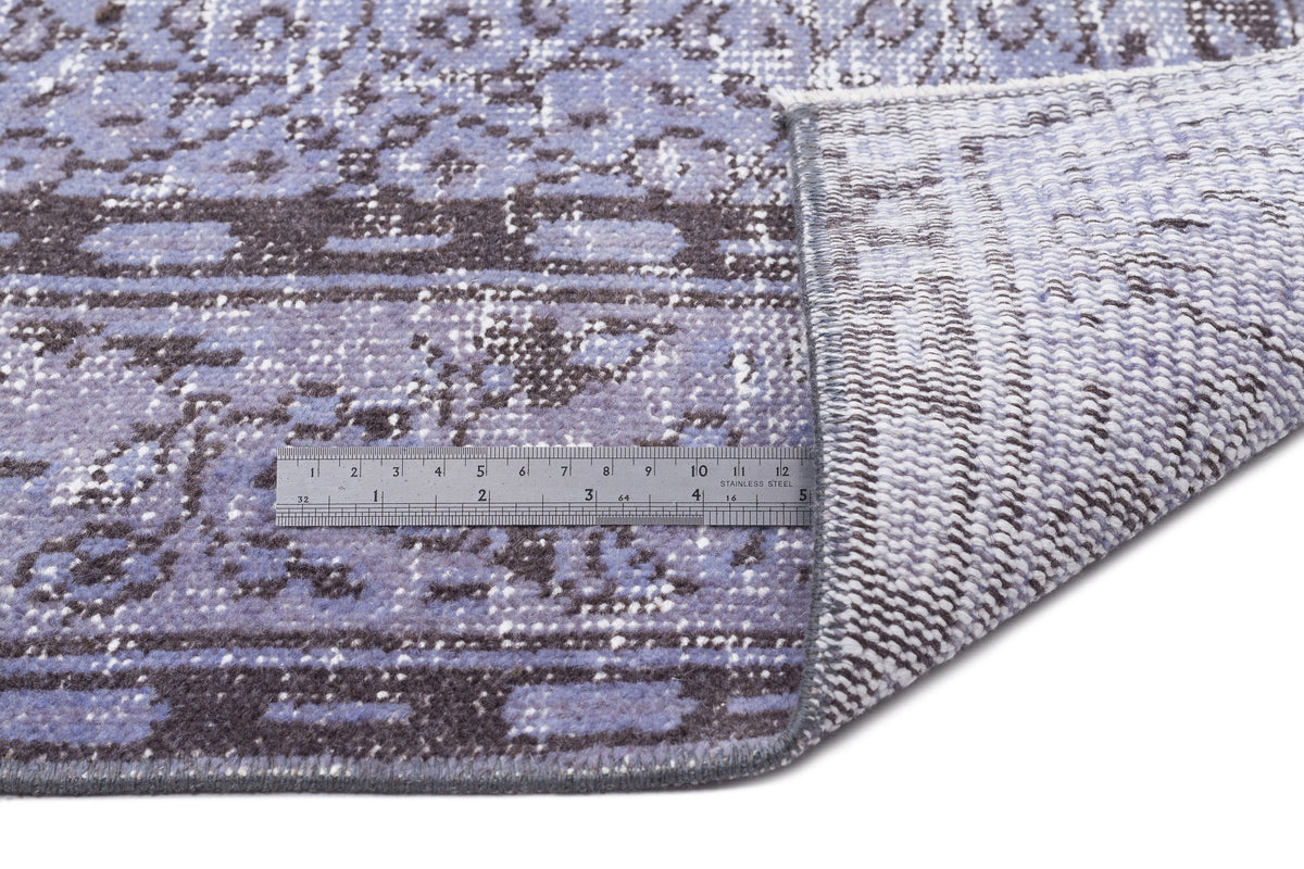 Gray Over Dyed Vintage Rug 5&#39;1&#39;&#39; x 8&#39;12&#39;&#39; ft 156 x 274 cm
