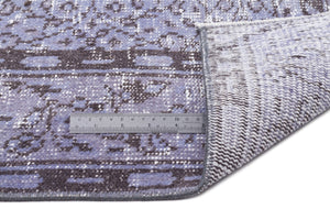 Gray Over Dyed Vintage Rug 5'1'' x 8'12'' ft 156 x 274 cm