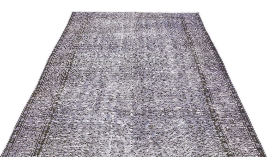 Gray Over Dyed Vintage Rug 5'1'' x 8'12'' ft 156 x 274 cm