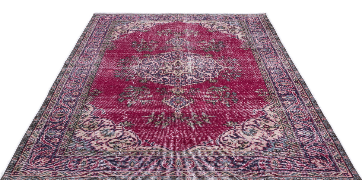 Naturel Over Dyed Vintage Rug 5&#39;11&#39;&#39; x 9&#39;3&#39;&#39; ft 181 x 281 cm