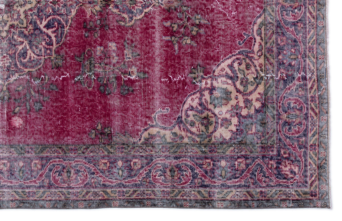 Naturel Over Dyed Vintage Rug 5&#39;11&#39;&#39; x 9&#39;3&#39;&#39; ft 181 x 281 cm