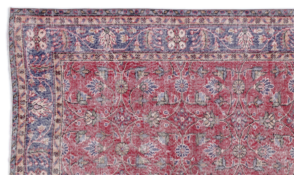 Naturel Over Dyed Vintage Rug 5'7'' x 9'6'' ft 171 x 290 cm